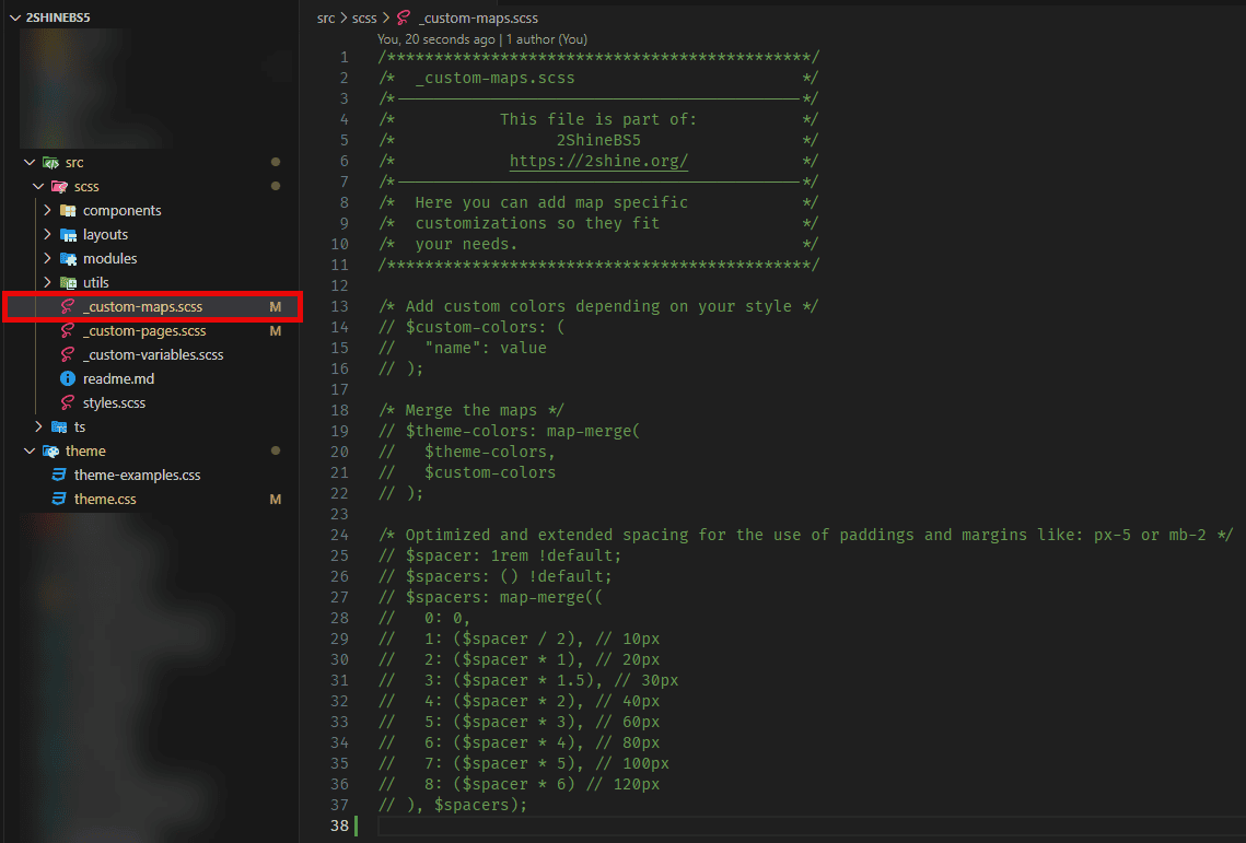 Styling (CSS, Sass and Bootstrap Variables)